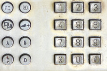 Old Keypad Number Public Telephone Is Eautiful Vintage Art Style 90s.