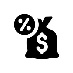 Sticker - Loan interest rate icon