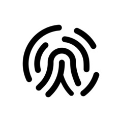 Wall Mural - Biometric scanning icon