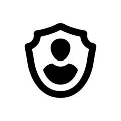 Canvas Print - Personal privacy protection icon