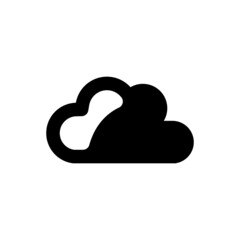 Canvas Print - Cloud weather icon