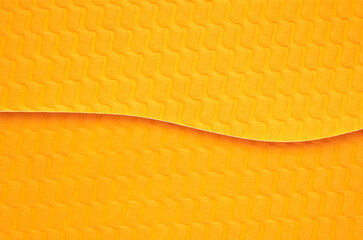 Canvas Print - abstract layer curve orange color paper texture background