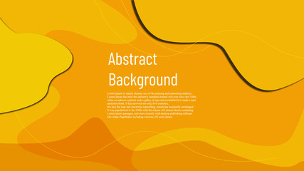 Wall Mural - yellow and orange wave blend minimal layout graphic