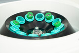 Fototapeta  -  Close up Medical centrifuge  with test tubes for plasma lifting