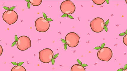 sweet, background, pattern, seamless, wallpaper, peach, pink, fruit, illustration, juice, design, texture, vector, decoration, colorful, backdrop, symbol, cartoon, art, holiday, nature, abstract, grap