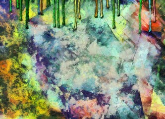 Wall Mural - grungy color abstract