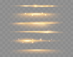Wall Mural - set of shining sparkles and lens flares. glowing lights isolated on transparent background. vector i