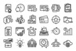 Vector set of Update time, Typewriter and Approved documentation line icons set. Calendar report, Money wallet and Credit card tag. Recovery devices, Love mail and Smartphone sms icons. Vector