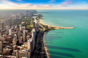 Aerial view of Chicago