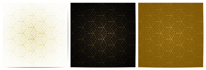 geometric pattern golden background luxury with polygonal shape and diagonal gold lines