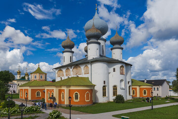 Tikhvin, Russia - July 30, 2020: Tikhvin Monastery - Saint Petersburg region - Russia