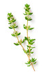 © Amy Lv - fresh thyme flowers isolated on white background, top view
