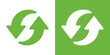 Recycle icon. Recycle eco green symbol.