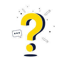Question Mark Web Page Design. FAQ Sign