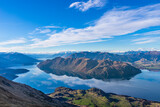 Fototapeta Góry - Lake Wanaka mountain landscape South Island New Zealand