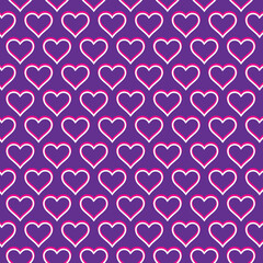 Valentine and Heart Seamless Pattern Background,Heart Pattern Vector Art, Icons, and Graphics