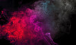 © WIROT - White and red fog or smoke collection on black background