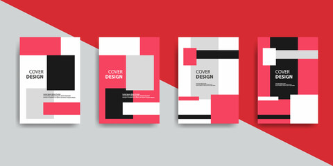 Creative book cover design with minimalistic style. Eps10.