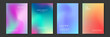 © SyahCreation - Blurred backgrounds set with modern abstract blurred color gradient patterns. Templates collection for brochures, posters, banners, flyers and cards. Vector illustration.