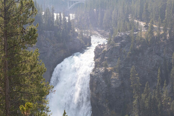 Poster - waterfall in yosemite