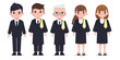 © Felizlalala - Thai lawyer Legal professions character set. Flat cartoon barrister vector design.