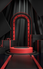 Wall Mural - Still life creative map of 3D simulation scene