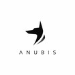 Anubis logo. Anubis modern sophisticated logo design. Professional Anubis logo concept.
