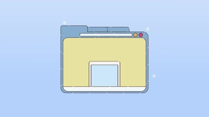 digital work animation with picture file in webpage