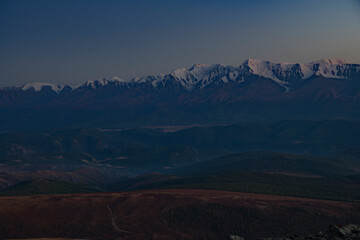 Wall Mural - sunrise in the mountains