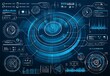 © Vector Tradition - HUD futuristic screen interface or Sci Fi infographic with big data info chart. HUD vector screen interface with diagrams, flowcharts and graphs on dashboard panel, future technology digital UI