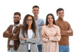 © Pixel-Shot - Team of young business people on white background