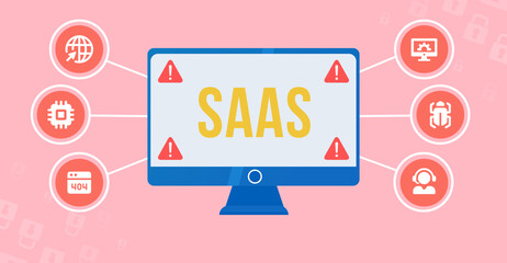 Internet, business, Technology and network concept. Software as a Service SaaS. Software concept.