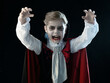© yellowj - Boy in Halloween vampire makeup costume