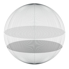 Wall Mural - Circle lines .  Vector Illustration .Technology round Logo . Design Globe element . Abstract Geometric shape . Spirograph