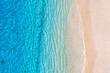 © biletskiyevgeniy.com - Beach and ocean as a background from top view. Azure water background from top view. Summer seascape from air. Travel and vacation image