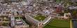 Panoramic Aerial View Landscape of the Famous City of Cambridge, United Kingdom