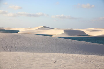 Sticker - View of Lencois Maranhenses National Park, Brazil