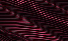 Abstract Luxury Red Wavy Glowing Fluid Shapes Elegance Geometric Background. Striped Horizontal Wave Lines Modern Pattern Corporate Concept For Banner, Poster, Presentation, Cover, Landing Page.