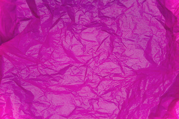 purple paper tissue background texture. wrinkled tissue paper texture, close up