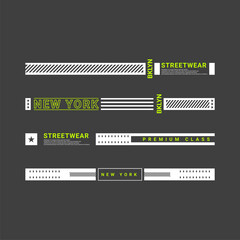 Wall Mural - simple city slogan strip design, perfect for designing screen printing, t-shirts, hoodies, jackets and more