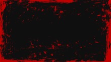 Abstract Dirty Red Grunge Texture Design In Black Background