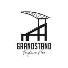 Grandstand Building Inspiration Illustration Logo
