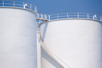 Large oil depot or Big Fuel tank farm