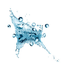 Poster - Water Splash On White