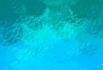 Wall Mural - light blue vector texture with abstract forms.