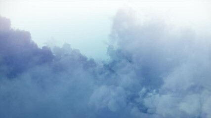 Wall Mural - soft clouds fly in the sky loop. soft clouds fly in the sky background seamless loop animation.