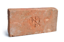 Antique Brick With A Stamp.