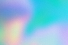 Abstract Pastel Holographic Blurred Grainy Gradient Background Texture. Colorful Digital Grain Soft Noise Effect Pattern. Lo-fi Multicolor Vintage Retro Design.