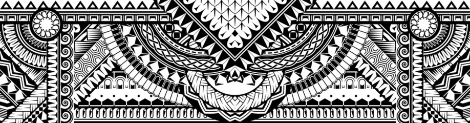 Poster - Abstract Polynesian ethnic pattern