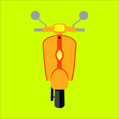 Wall Mural - scooter logo mascot template